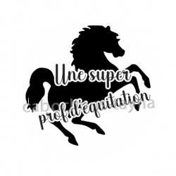 une super prof d'équitation