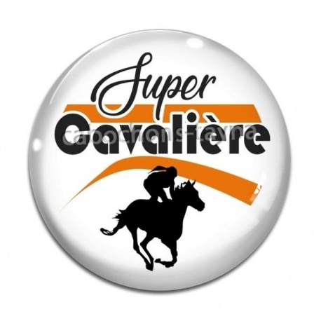 Cabochon Verre - super cavalière