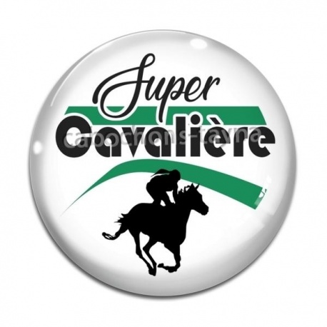 Cabochon Verre - super cavalière