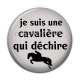 Cabochon Résine - je suis une cavalière qui déchire