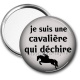 Miroir de poche - je suis une cavalière qui déchire