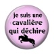 Cabochon Résine - je suis une cavalière qui déchire