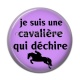 Cabochon Résine - je suis une cavalière qui déchire