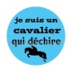 je suis un cavalier qui déchire