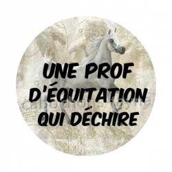 une prof d'équitation qui déchire