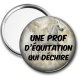 Miroir de poche - une prof d'équitation qui déchire
