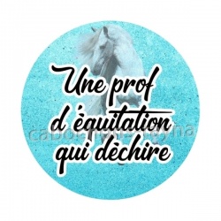 une prof d'équitation qui déchire