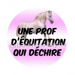 une prof d'équitation qui déchire