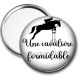 Miroir de poche - une cavalière formidable