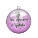 Pendentif Cabochon Argent - une super prof d'équitation