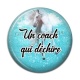 Cabochon Résine - une coach qui déchire