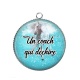 Pendentif Cabochon Argent - une coach qui déchire
