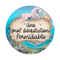 une prof d'équitation formidable