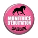 Cabochon Résine - monitrice d'équitation qui déchire
