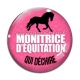 Cabochon Verre - monitrice d'équitation qui déchire