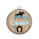 Pendentif Cabochon Argent - le meilleur cavalier