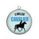 Pendentif Cabochon Argent - le meilleur cavalier