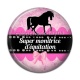 Cabochon Résine - super monitrice d'équitation