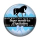 Cabochon Résine - super monitrice d'équitation