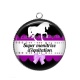 Pendentif Cabochon Argent - super monitrice d'équitation