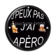 Cabochon Résine -  j'peux pas j'a apéro