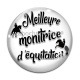 Cabochon Verre - meilleure monitrice d'équitation