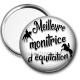 Miroir de poche - meilleure monitrice d'équitation