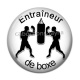Cabochon Résine - entraineur de boxe