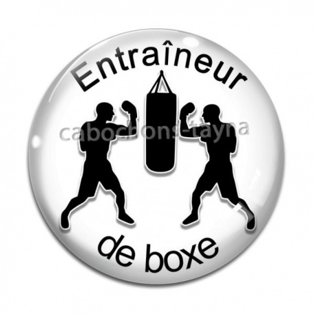 Cabochon Verre - entraineur de boxe