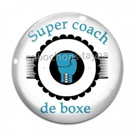 Cabochon Verre - super coach de boxe