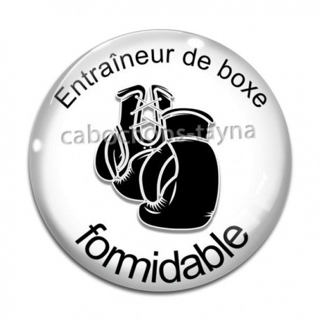 Cabochon Verre - entraineur de boxe formidable