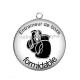 Pendentif Cabochon Argent - entraineur de boxe formidable