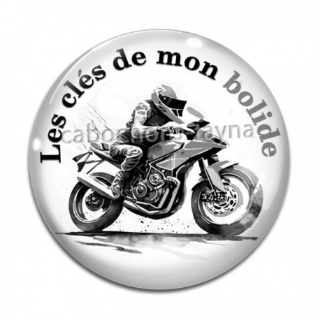 Cabochon Verre - les clés de mon bolide