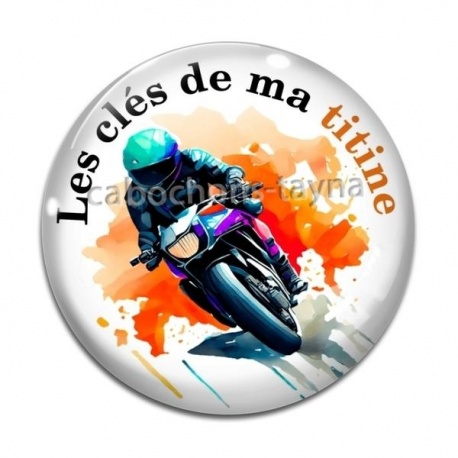 Cabochon Verre - les clés de ma titine