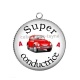 Pendentif Cabochon Argent - super conductrice