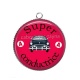 Pendentif Cabochon Argent - super conductrice