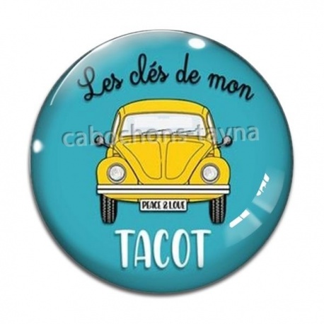 Cabochon Verre - les clés de mon tacot