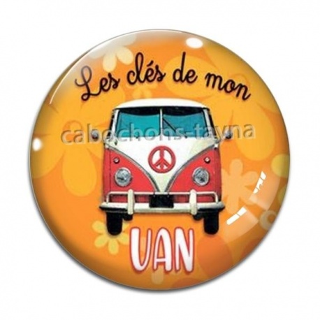 Cabochon Verre - les clés de mon van