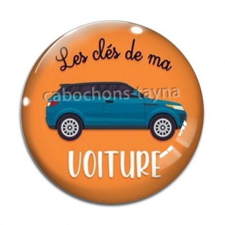 Cabochon Verre - les clés de ma voiture