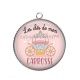 Pendentif Cabochon Argent - les clés de mon carrosse