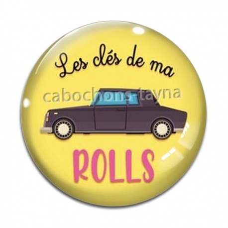 Cabochon Verre - les clés de ma rolls