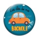 Cabochon Verre - les clés de ma bagnole