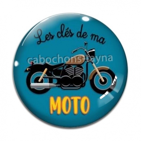 Cabochon Verre - les clés de ma moto