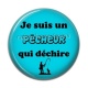 Cabochon Résine - je suis un pêcheur qui déchire