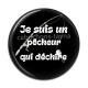 Cabochon Résine - je suis un pêcheur qui déchire