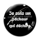 Cabochon Verre - je suis un pêcheur qui déchire