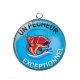 Pendentif Cabochon Argent - un pêcheur exceptionnel