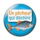 Cabochon Résine - un pêcheur qui déchire