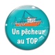 Cabochon Verre - un pêcheur au top