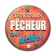 Cabochon Résine - je suis un pêcheur qui déchire